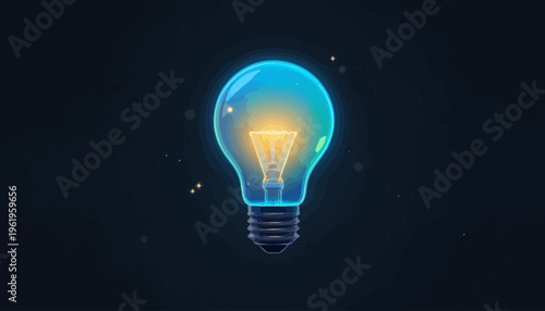 light bulb on a gray background