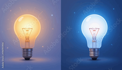 light bulb on a gray background