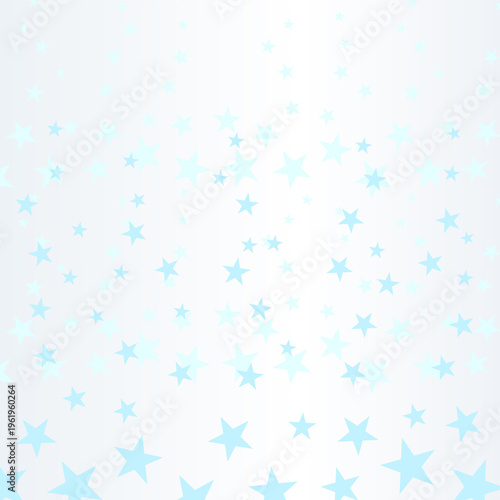 Wallpaper with blue stars scattered on a white background.