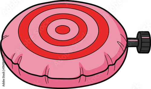 Pink Inflatable Whoopee Cushion Prank Toy for Practical Jokes and Fun