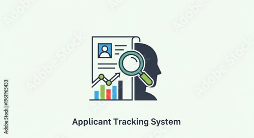 Applicant Tracking System Illustration - Streamlining Recruitment and Talent Acquisition Processes.
