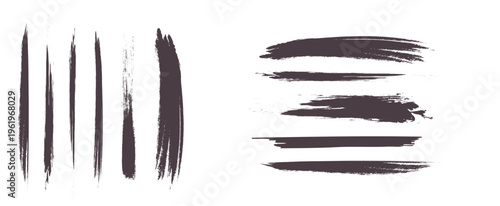 インク筆跡。ブラシストローク。ベクターアート