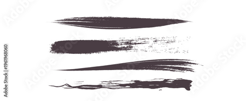 インク筆跡。ブラシストローク。ベクターアート