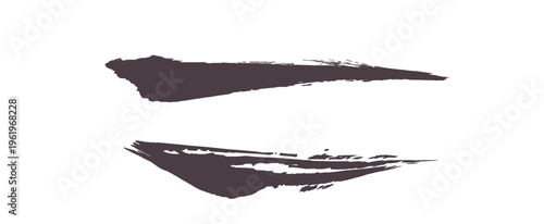 インク筆跡。ブラシストローク。ベクターアート