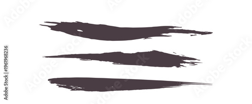 インク筆跡。ブラシストローク。ベクターアート