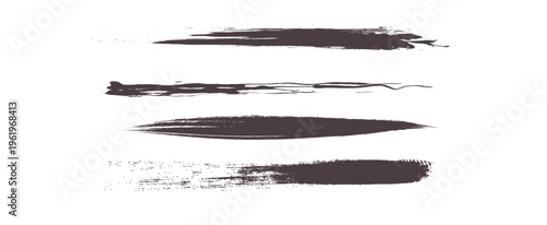 インク筆跡。ブラシストローク。ベクターアート