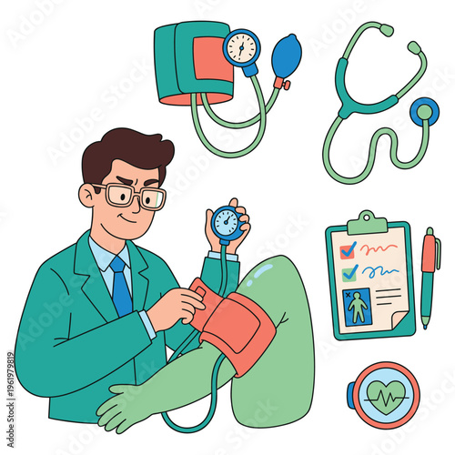 A dedicated Doctor and Medical Professional providing essential Clinical Healthcare Check-up