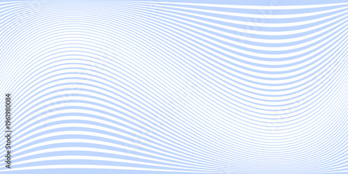Abstract Light Blue Wavy Li...