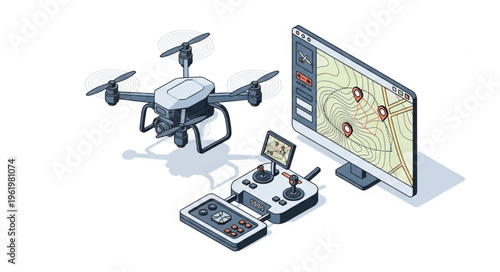 Drone Technology and Remote Control System for Aerial Mapping.