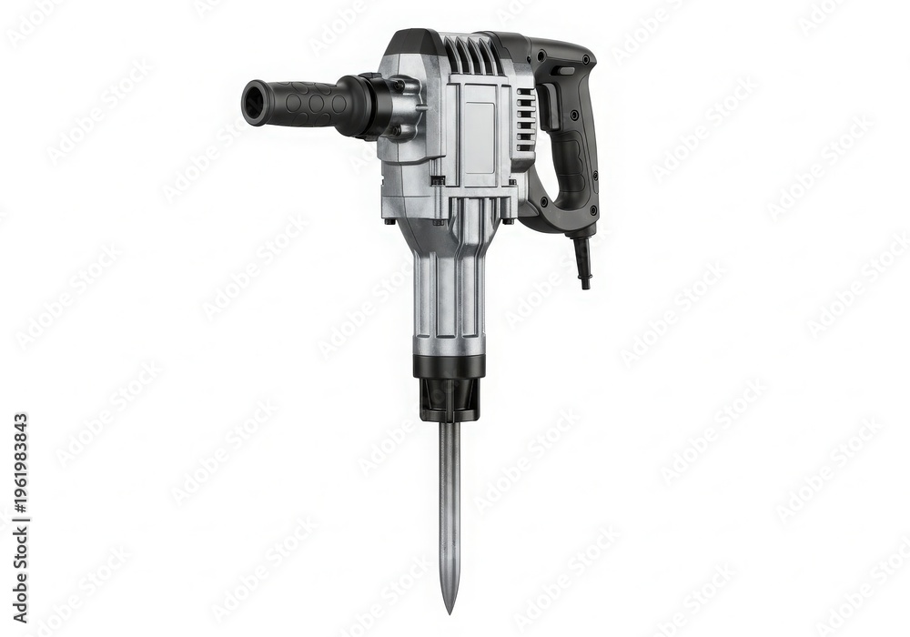 Naklejka premium Heavy Duty Jackhammer Tool for Construction Demolition and Breaking Concrete
