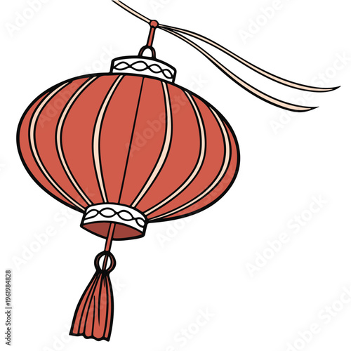 Cartoon 3D vector illustration of an orange pumpkin lantern beside a bird in an autumn bird cage for a Chinese Halloween decoration art concept