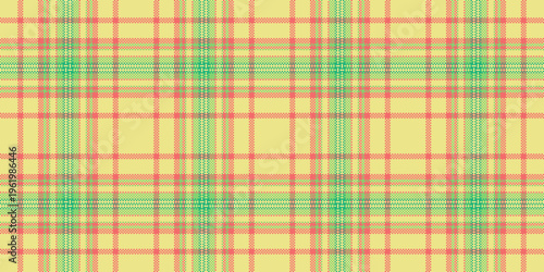 Random pattern fabric tartan, shirt texture check textile. Costume background vector plaid seamless in khaki and red colors.