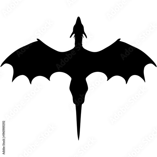 Pteranodon silhouette pterodactyl flying reptile prehistoric