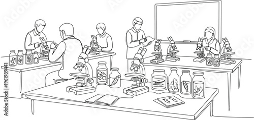 scientists working in laboratory