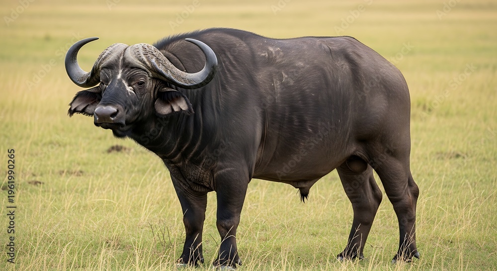 Obraz premium african Buffalo standing in open grassland