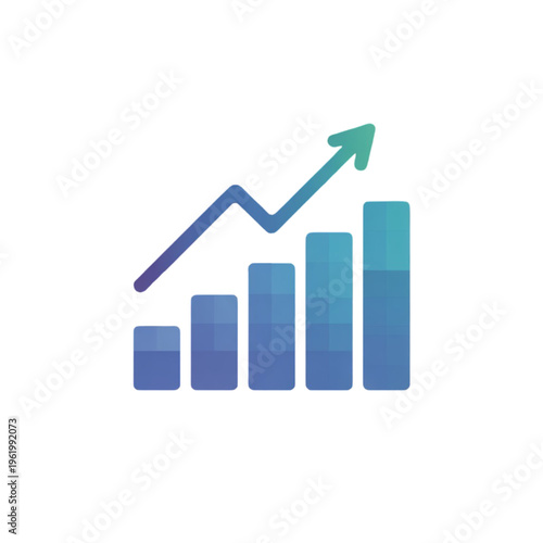Free Download Business Growth Chart with Upward Arrow - GFXLoad