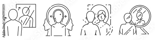 Collection of linear vector representations of self perception and reflection