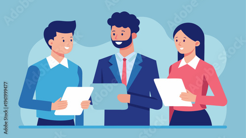 Business team, colleagues, office workers, professionals