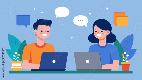 People, business colleagues, laptop computers, communication