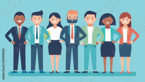 Diverse business people, office workers, team members, professionals