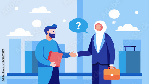 Business handshake, office meeting, communication vector, professional agreement