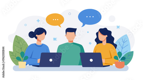 People, teamwork, business communication, office collaboration