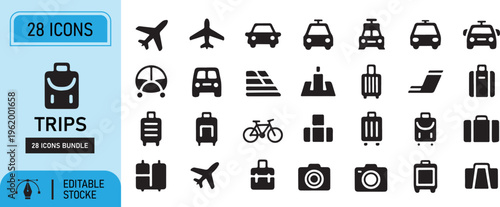 Restaurant and kitchen utensils icon set vector illustration transport symbols