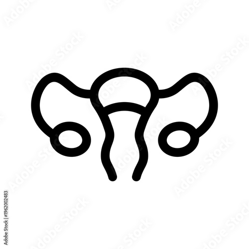 Uterus Icon Vector Symbol Design Illustration