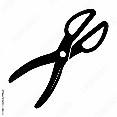 Black silhouette image of specialized pincers or tongs for specific tasks