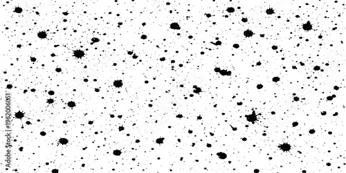 Abstract scattered splatters of ink dot the picture, creating a dynamic texture and a sense of abstract expressionism. A visual symphony, where each ink splatter tells a unique story.