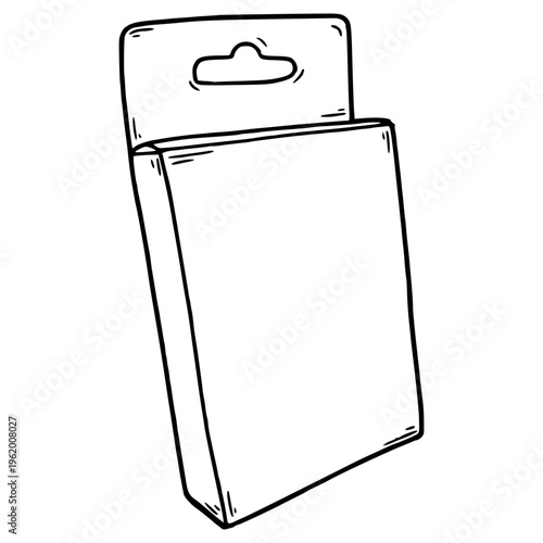 cards pack illustration hand drawn outline vector