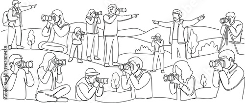 paparazzi sketch, photographers on set