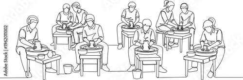 people working together at desks