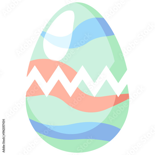 Cracked Easter Egg Illustration