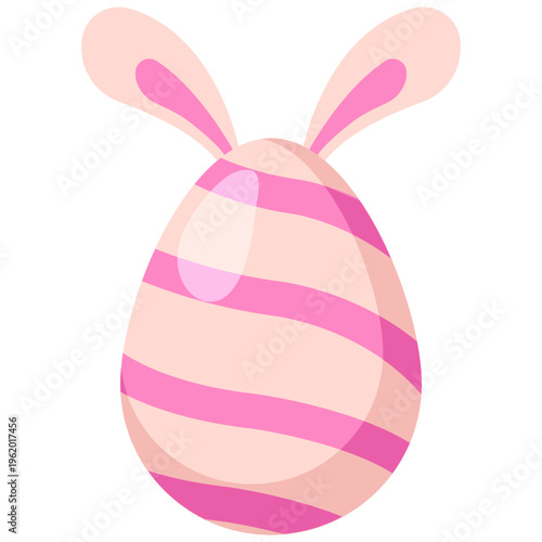 Easter Egg with Bunny Ears