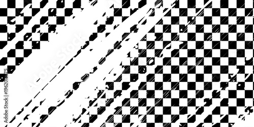 Racing flag grunge design of vector car race sport, auto rally and motocross.eps 10