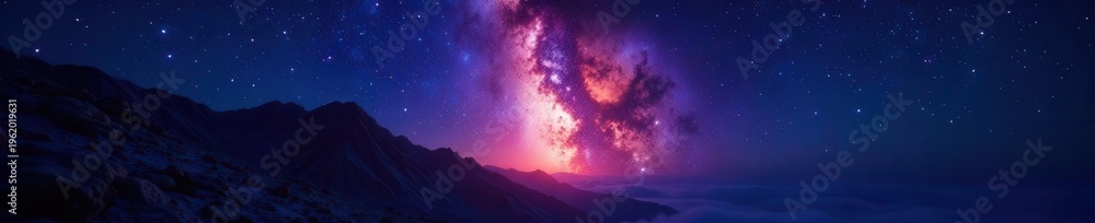 Naklejka premium Bright orange sparks ascend into a deep indigo night sky , sparks, light