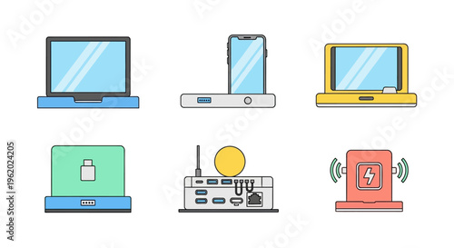 Cheerful cartoon flowers with smiling and winking faces.
