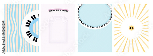 Abstract music themed graphic design collection
 
