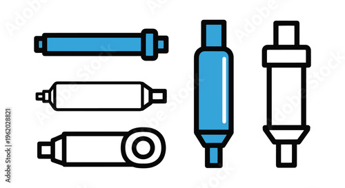 Filler Rod Line art vector clean abstract color
