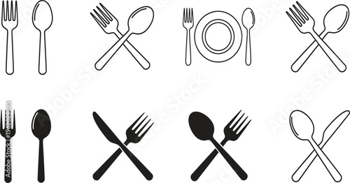 set of kitchen utensils