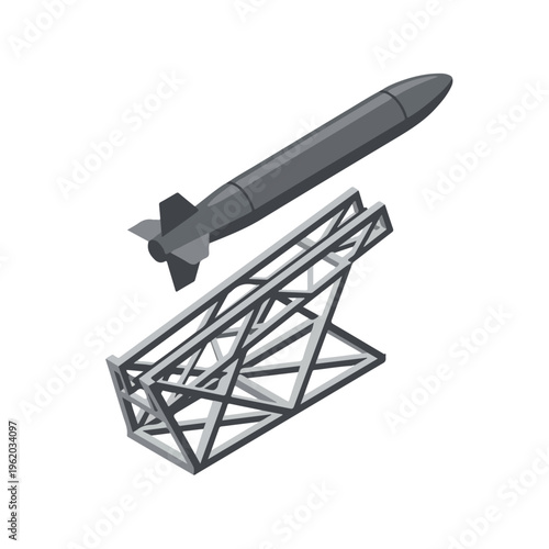 vector isometric of an unmanned aircraft being launched 04