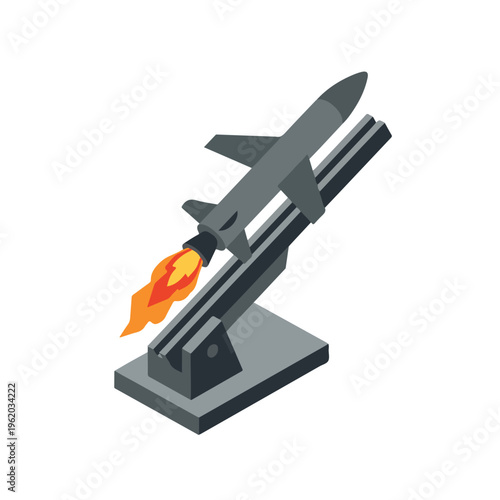 vector isometric of an unmanned aircraft being launched 5