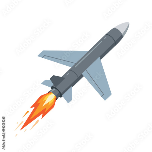 vector isometric of an unmanned aircraft gliding 006