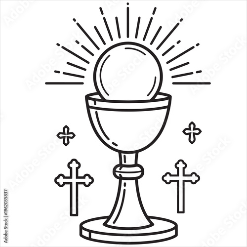 Holy Grail, Chalice, Eucharist, Christian Symbol, Communion Vector