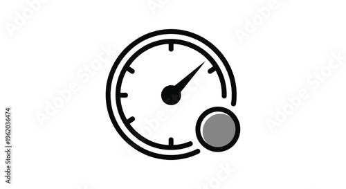 Depth Gauge Line art vector minimal abstract simple