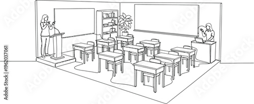 Dining area in restaurant with furniture and plants
