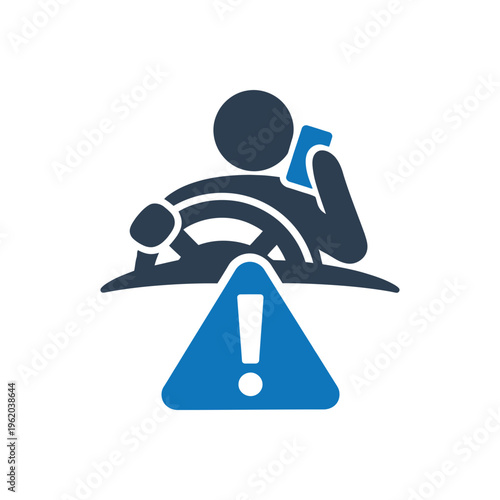 Dangerous Driving Distraction Icon