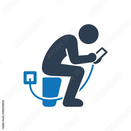 Tethered Digital Dependency Icon