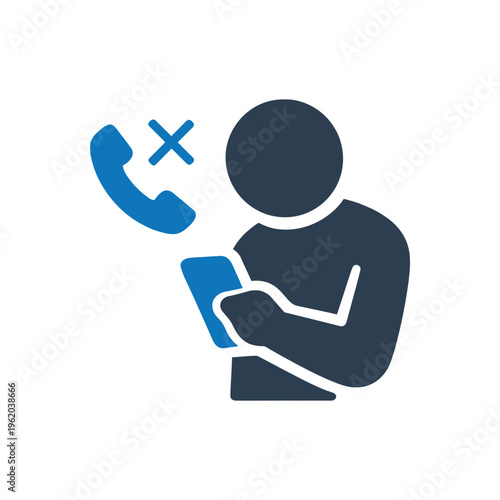 Rejecting Human Connection Icon